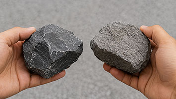 Dull stones being struck