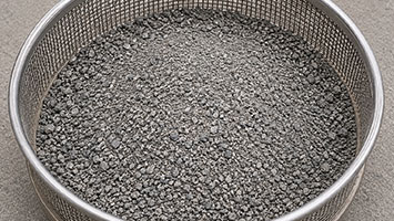 Dusty sieve, excess fines